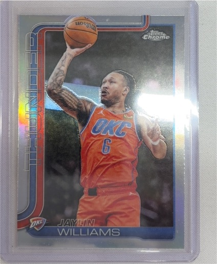 2025-26 Topps Chrome #105 Jaylin Williams — front