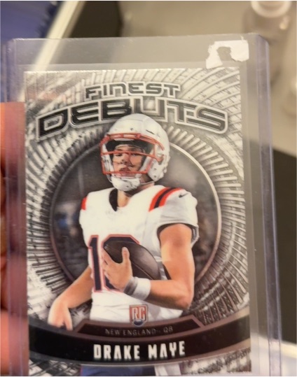 2024 Topps Finest Debuts #D-3 Drake Maye — front