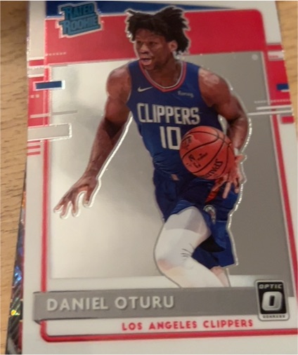2020-21 Panini Donruss Optic #183 Daniel Oturu — front