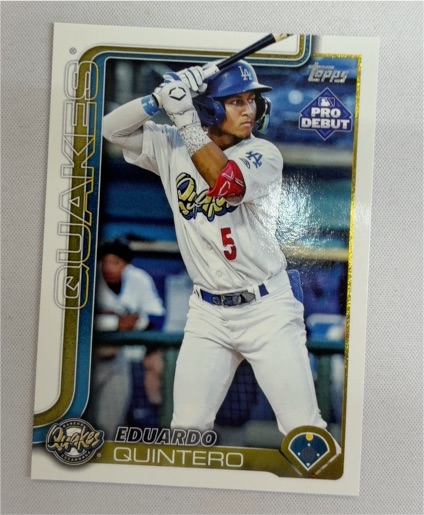 2025 Topps Pro Debut #PD-197 Eduardo Quintero — front