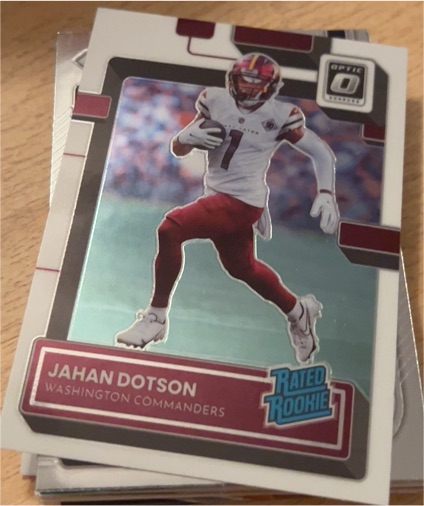 2022 Panini Donruss Optic #210 Jahan Dotson Rated Rookie — front