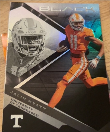 2023 Panini Chronicles Draft Picks Black #8 Jalin Hyatt — front