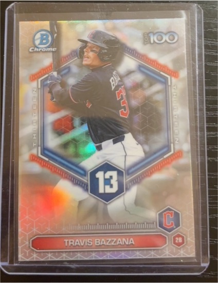 2026 Bowman Chrome Top 100 #BTP-13 Travis Bazzana — front