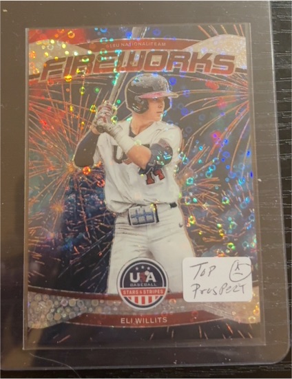2026 Panini Stars and Stripes Fireworks #25 Eli Willits — front