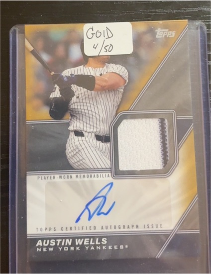 2026 Topps Major League Material #MLMA-AW Austin Wells — front