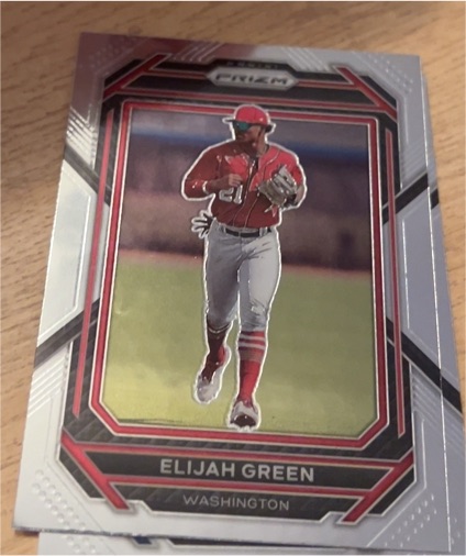 2023 Panini Prizm #49 Elijah Green Washington Nationals — front