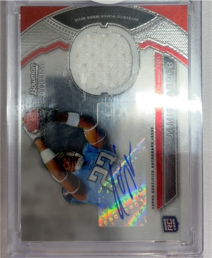 2011 Topps Finest Rookie Jumbo Patch #JH Jamie Harper — front