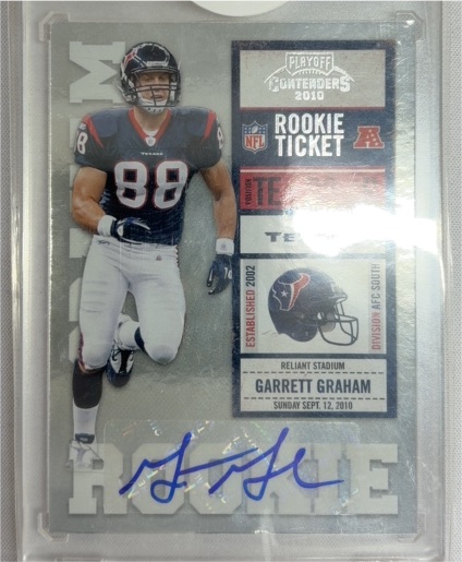 2010 Playoff Contenders #140 Garrett Graham Rookie Ticket Autograph — front