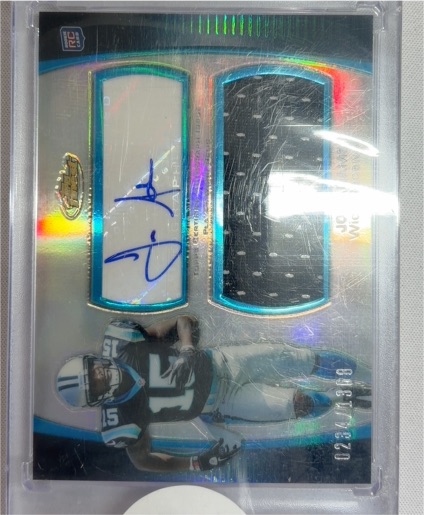2012 Topps Finest #RAP-JA Joe Adams Rookie Patch Autographs — front