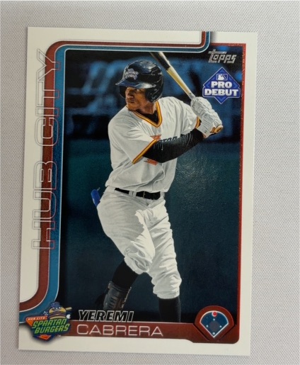 2025 Topps Pro Debut #PD-103 Yeremi Cabrera — front