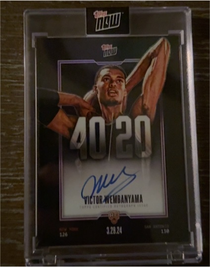 2023-24 Topps Now #VW-5 Victor Wembanyama — front