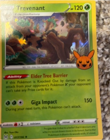 2022 Pokémon TCG Trick or Trade #017 Trevenant — front