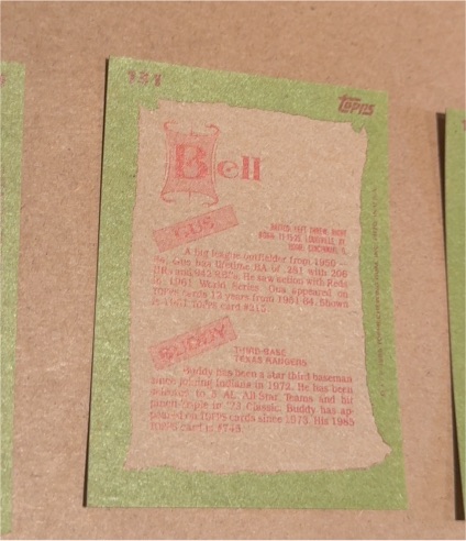 1989 Topps #1 George Bell — front