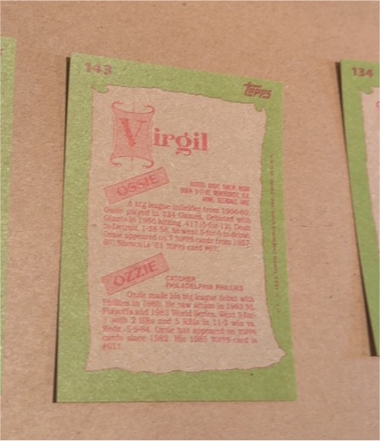 1985 Topps #143 Ozzie Virgil — front