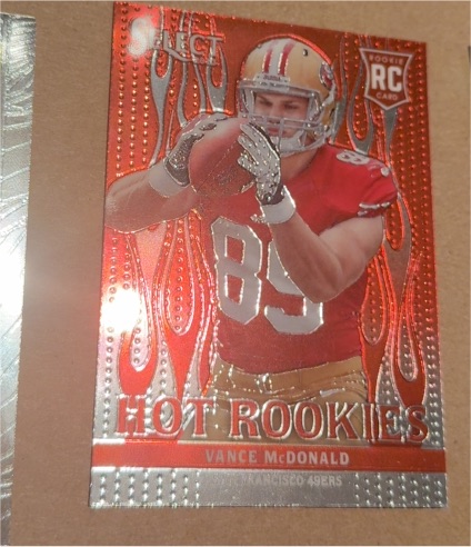 2013 Panini Select #25 Vance McDonald Hot Rookies Red — front