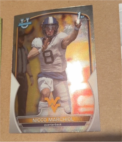 2022 Bowman University Chrome #77 Nicco Marchiol — front