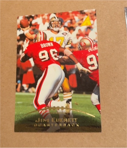 1995 Pinnacle #167 Jim Everett — front