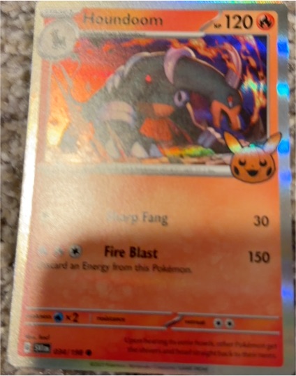 2023 Pokémon Trick or Trade #34 Houndoom — front