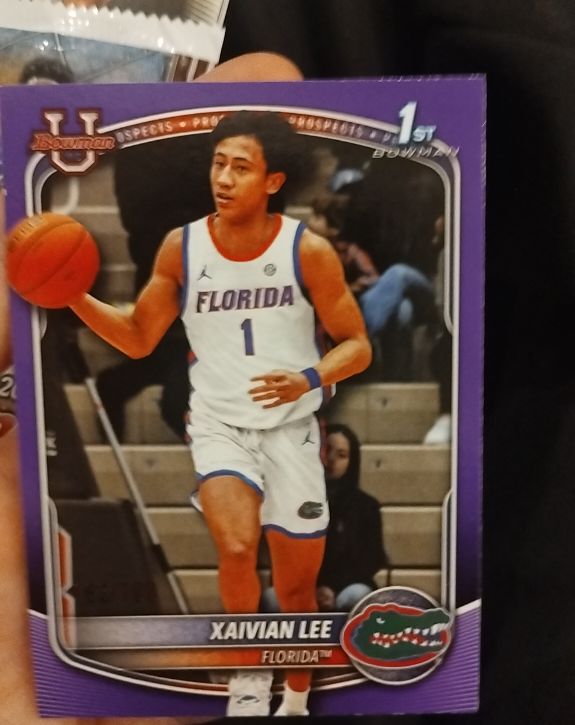 2024 Bowman University 1st Bowman #BPP-28 Xaivian Lee — front