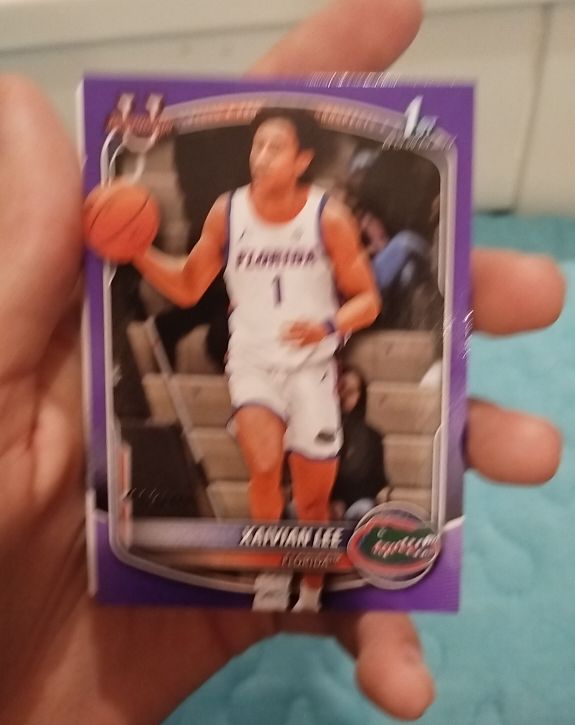 2025-26 Topps Bowman Chrome Purple Refractor #BCP-28 Xaivian Lee — front