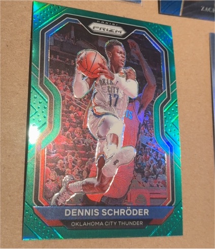 2020-21 Panini Prizm #128 Dennis Schroder — front