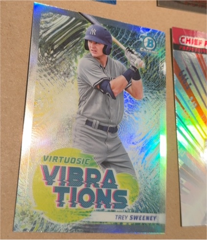 2022 Bowman Chrome #VV-3 Trey Sweeney Virtuosic Vibrations — front