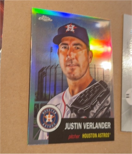 2022 Topps Chrome Platinum Anniversary #458 Justin Verlander Houston Astros — front