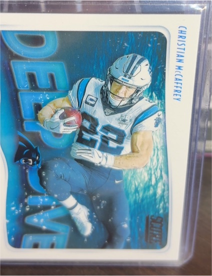 2020 Panini Score Deep Dive #DD-CM Christian McCaffrey — front
