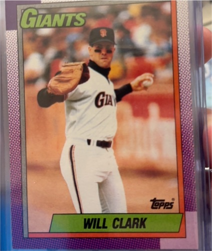1990 Topps #100 Will Clark — front