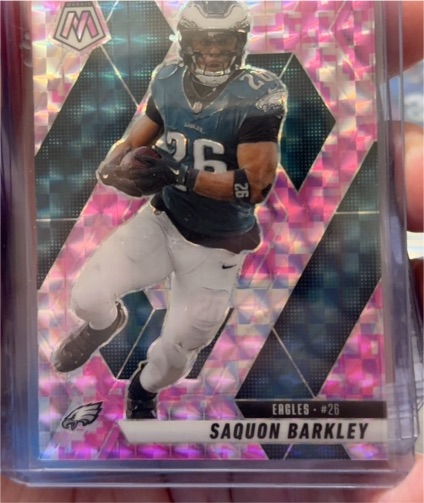 2025 Panini Mosaic #212 Saquon Barkley — front