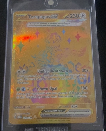 2024 Pokémon TCG Terapagos ex #173/142 Sv07 Stellar Crown — front