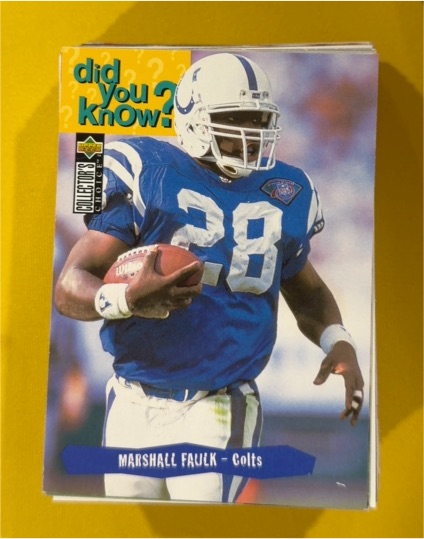 1995 Upper Deck Collector's Choice #32 Marshall Faulk — front