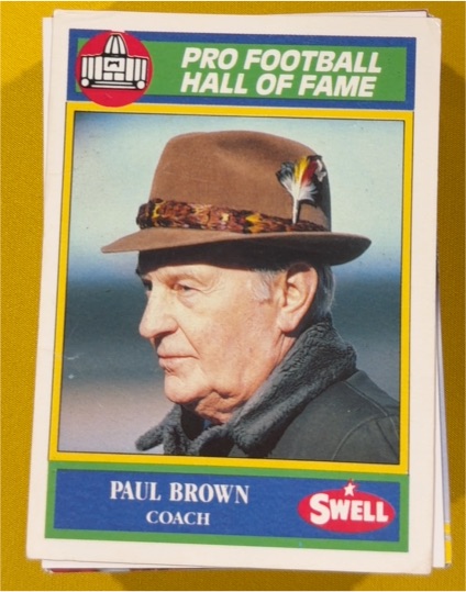 1990 Swell Pro Football Hall of Fame #69 Paul Brown — front