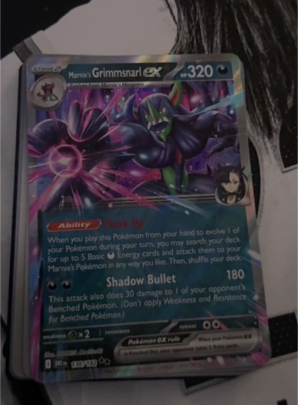 2022 Pokémon SV10: Destined Rivals #136 Marnie's Grimmsnarl ex — front