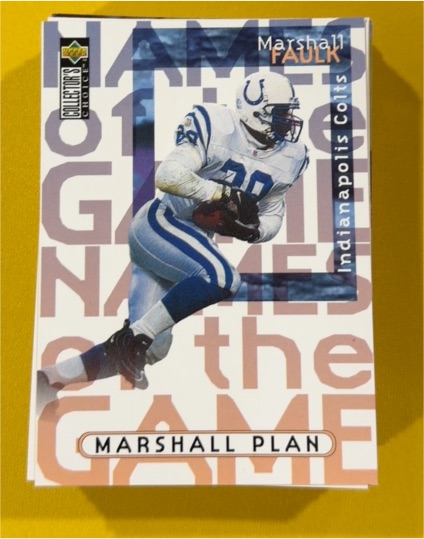 1997 Upper Deck Collector's Choice #58 Marshall Faulk — front