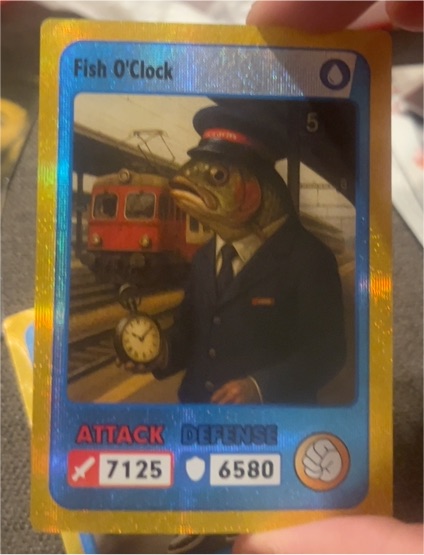 Fish O'Clock Non-Sports Trading Card — front