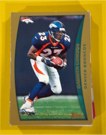 1998 Topps #214 Darrien Gordon Denver Broncos — front