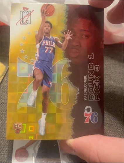 2025-26 Topps Signature Class #130 VJ Edgecombe — front