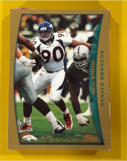 1998 Topps #206 Neil Smith Denver Broncos — front