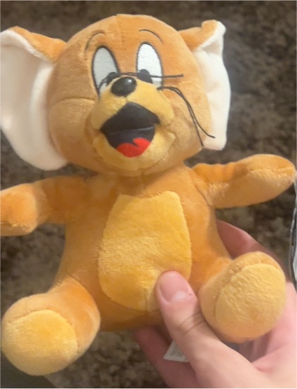 2022 Toy Factory Tom and Jerry Jerry Mouse 7” Plush Big Head — front