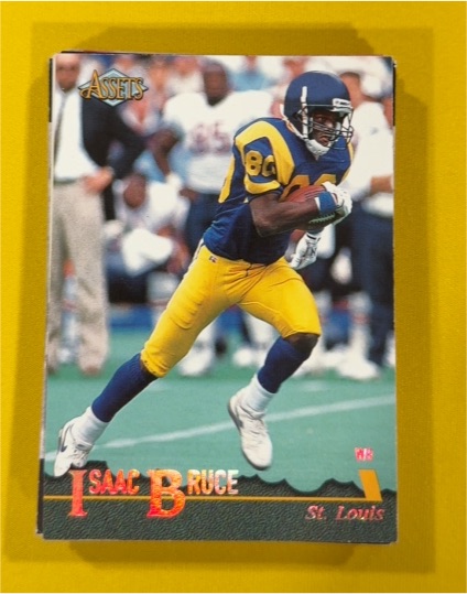 1996 Classic Assets #5 Isaac Bruce — front