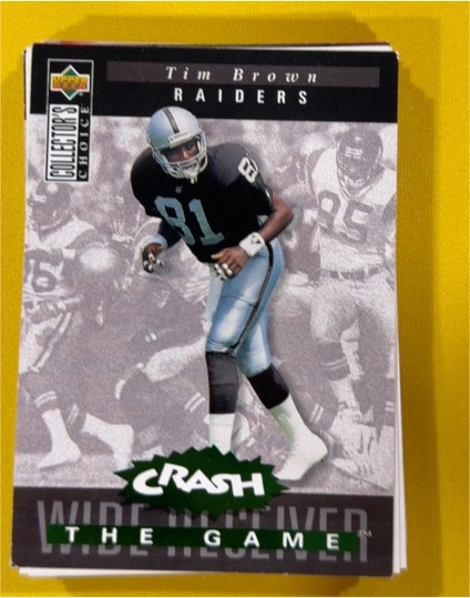 1994 Upper Deck Collector's Choice #C28 Tim Brown Crash the Game — front