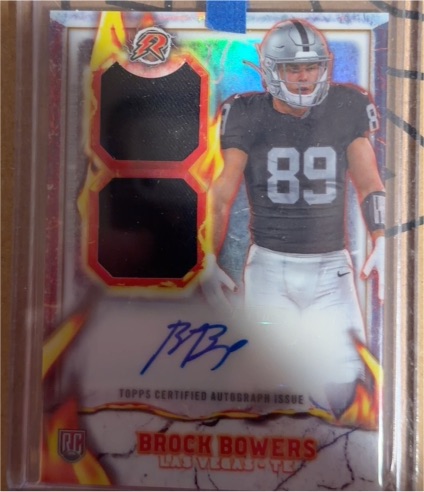 2024 Topps Resurgence Ignite Rookie Patch Autographs #IPA-BB Brock Bowers — front