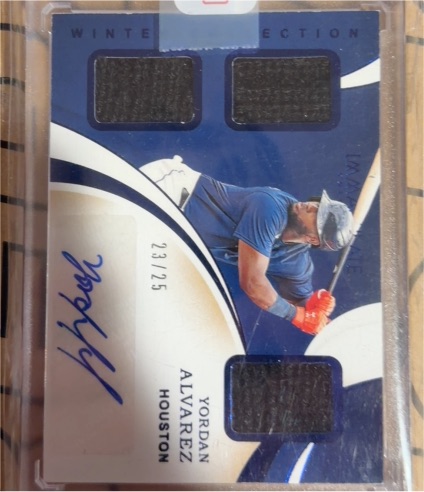 2020 Panini Immaculate Collection Winter #154 Yordan Alvarez — front