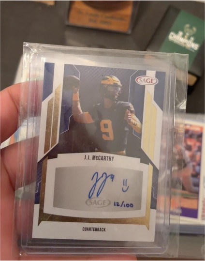 2024 Sage Low Series #135 J.J. McCarthy — front