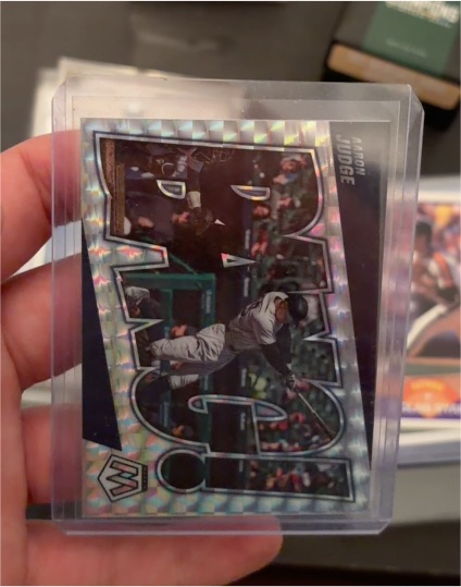 2022 Panini Mosaic Bang! #BG-3 Aaron Judge — front