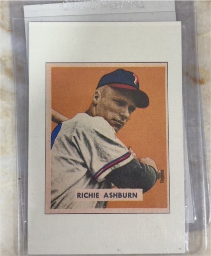 1989 Bowman #NNO Richie Ashburn Reprint Sweepstakes — front