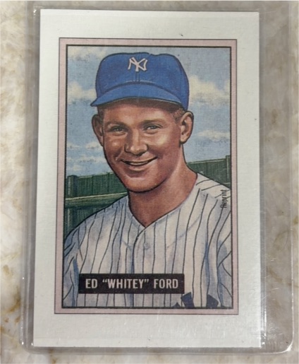 1989 Bowman #NNO Ed Whitey Ford 1951 Reprint — front