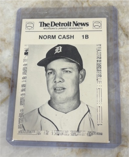 1981 Detroit News #73 Norm Cash — front