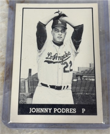 1980 TCMA 1959 Los Angeles Dodgers World Champions #29 Johnny Podres — front
